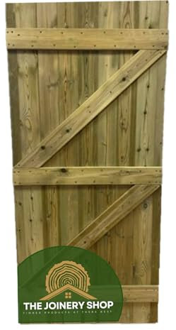 Strong, Treated T&G Garden Gate, Ledged and Braced, Tongue and Groove 6ft * 3ft 20mm tongue and groove