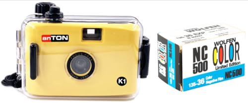 Anton K1 Kleibildkamera mit Unterwassergehäuse + WOLFEN Color Film