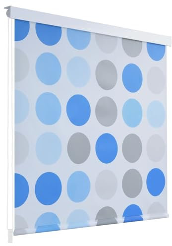 ShGaxin Duschrollo, Spritzschutz Für Badewanne, Duschvorhang Badewanne, Badewanne Vorhang, Duschvorhang Rollo, 140 x 240 cm Kreismuster