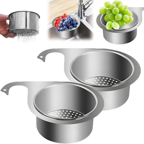 Stainless Steel Swan Sink Strainer Basket, Passoire Pour évier Swan, Panier De Filtre En Forme De Cygne Pour évier, Panier De Vidange D'évier Pour Cuisine, Robinet Suspendu Filtre Panier (2PCS)
