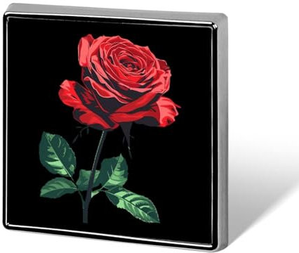 Beast Rose Beauty Quadratische Revers-Krawattennadeln Lustige Brosche Anstecknadel Button Abzeichen Hut Kleidung Zubehör für Männer Frauen