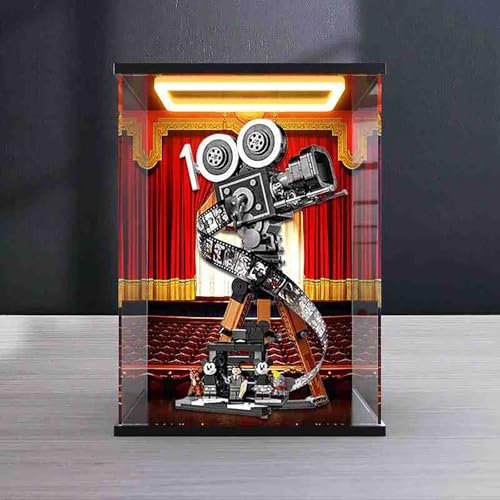Display Box for LEGO 43230 Walt Disney Camera for Che-wbacca Acrylic Dustproof Transparent Custom Display Case (No Model) (Painted backlight)