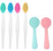 Silicone Face Scrubber 6 Pcs Set Pore Cleaning Brush, Lip Scrub Brush Reusable Double-Sided Lip Scrub Brushes, Suitable for Men and Women, for Dull, Chapped Lips