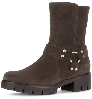 Gabor Damen Chelsea Boots, Frauen Stiefeletten,Best Fitting,Bootee,Booties,halbstiefel,Kurzstiefel,ENGL.Brown (Gold),37 EU / 4 UK