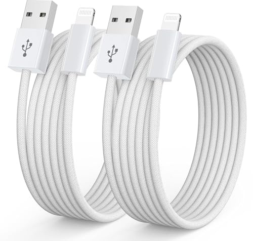 NIBIKIA iPhone Charger Cable 2Pack 3M [Apple MFi] USB to Lightning Cable | Lightning Cable Fast Charging Cord High Speed Data Sync Apple Charger Cable for iPhone 14 13 12 11 Pro/Pro Max XR XS X