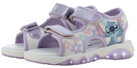 Leomil Lilo & Stitch Sandalen Mädchen | Girls sandals mit Licht, Kindersandalen Mädchen, Sommerschuhe Kinder, Disney Lilo & Stitch, Geschenk