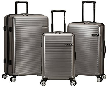 Rockland Horizon Hartschalen-Koffer-Set, erweiterbar, Silber (Silber) - F237-SILVER