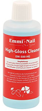 Emmi High-Gloss Cleaner Gelnägel 100ml I Nagelreiniger mit pflegenden Ölen für letzte Inhibitionsschicht I Gut für UV Nagellack I Atemberaubender Glanz