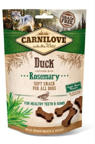 CarniLove Ente, angereichert mit Rosmarin, weicher Snack für alle Hunde