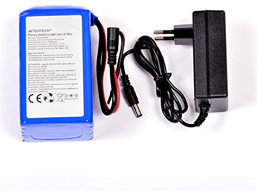 Aftertech® Battery Pack Batterie 24V 10000mAh 10Ah AUFLADBARES Lithium MIT HOHER QUALITÄT 116x65x62mm F2E5