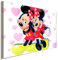 AK ART Micky Minnie Maus verliebt Leinwandbild Kunstdruck Wandbild Wanddeko XXL (70 x 50 cm)