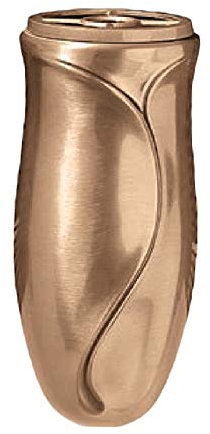 Amazingrave - Vaso portafiori per cimitero 21x9cm - In bronzo, con interno rimovibile - Da parete 8600-P4