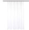 Barossa Design Waterproof Fabric Stall Shower Curtain Liner 54 W x 72 H - Hotel Quality, Machine Washable, White Shower Liner for Bath Tub, 54x72