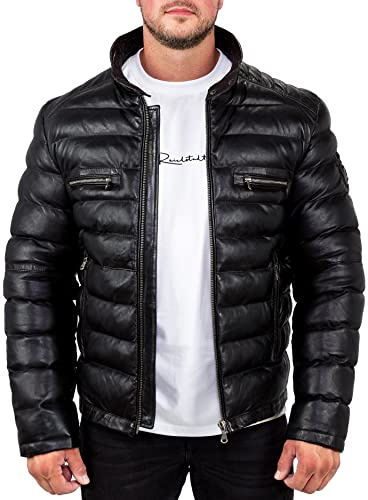Reichstadt veste homme cuir similicuir style biker bomber aviateur loisirs | Cuir véritable ou similicuir, style biker, bomber et aviateur, coupe blouson, pour quotidien, loisirs, mi-saison