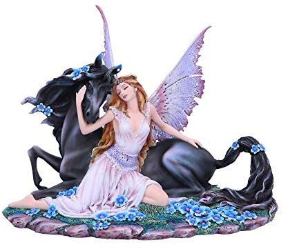 Nemesis Now Spirit Bond lila rosa Einhorn Fee Begleiter, Polyresin, Einheitsgröße