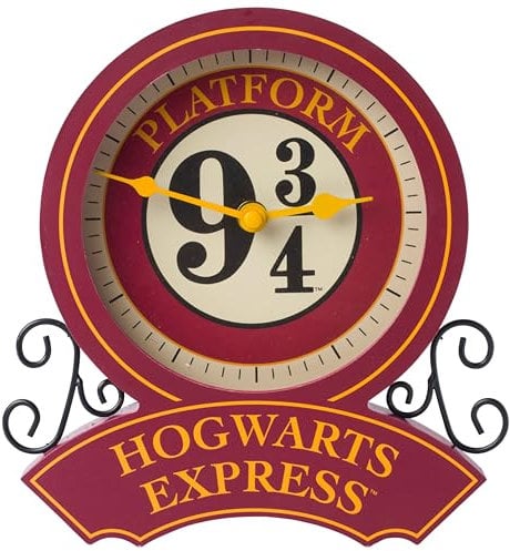 Silver Buffalo Harry Potter Hogwarts Express Platform 9 3/4 Schreibtischuhr