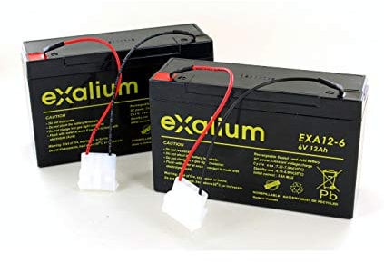 2 batteries lead 6V 12Ah for boats bait ANATEC catamaran