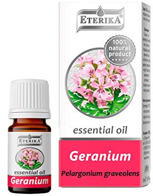 Eterika | Aceite esencial de geranio - Pelargonium graveolens - 100% puro y natural, 5 ml