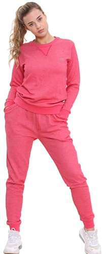 Bahob® Women’s Sportswear Set, Round Neck 2 Piece Women Track Suit Ladies Track Suit Stretch Leggings Yoga Workout Tracksuits Activewear Set S to XL