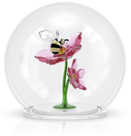 Swarovski Idyllia Sfera in Vetro con Ape e Fiori