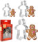 Molde Galletas Navidad,RUNEAY 3 Piezas Hombre de Jengibre Cortador Cortadores Pan Muñeco de Jengibre de Acero Inoxidable para Navidad Cookies Fondant Galletas