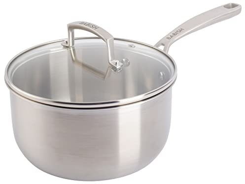 Babish - Sartén Profesional Tricapa de 3,3 Litros de Acero Inoxidable