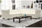 ZEYUAN Chesterfield Ecksofa 5-Sitzer, Couch für Wohnzimmer, für Wohnungen, Couch Mit Schlaffunktion, Loungesofa, Sofas & Couches, Relaxsofa, Kunstleder Weiß