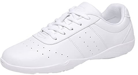 YUKTOPA Damen Cheerleadingschuhe Mädchen Cheer Schuhe Tanzschue Trainingschuhe Gymnastik Yoga Turnschuhe Tennisschuhe Weiß 38