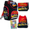 Goldkids Schulranzen Set Hot Wheels Ranzen Federmappe Turnbeutel Aufgabenheft für die Grundschule 4er Set. Geeignet ab der ersten Klasse der Grundschule