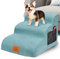 MASTERTOP Scale per Cani a 3 Gradini in Spugna, Scala Antiscivolo per Animali Domestici, Scaletta Spugna Ccuccioli per Divano Letto con Fodera Rimovibile e Lavabile (Blu islandese)