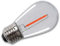 Kanlux E27 Lichterketten-Birne ST45, rot, 230V/0,9W, 20lm, Filament LED, Kunststoff-Leuchtkörper, Ø45x87mm, nicht dimmbar