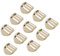 JIUMEI 10PCS Plastic Buckles for Straps 3/4 Inch Side Release Buckles 1 Inch Ladder Lock Buckles Ladder Slider Buckles for Backpack, 1'' Beige Ladder Buckles, 1''