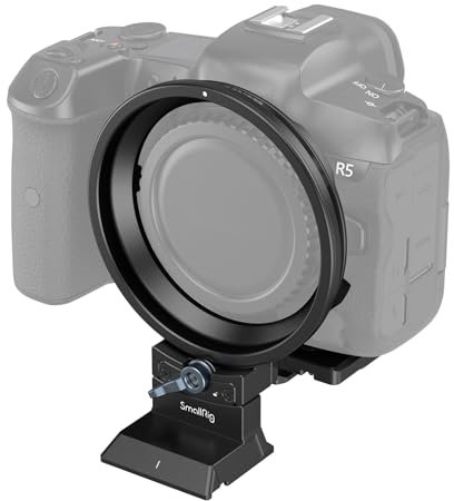 SMALLRIG Piastra di Montaggio per Collare Girevole per Canon R5 / R5C / R6 / R6 Mark II, Supporto Girevole a 90° che Supporta Riprese Orizzontali e Verticali, per Arca Tipo e per Manfrotto RC2-4300