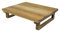 METRO Professional Tabla de Servir, Madera de Acacia, 30 x 25 cm, Rectangular, con Patas, para Tapas, Pizza, Aperitivos, Desayuno