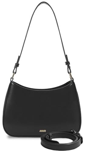 HXSZHOI Handtasche Damen Klein, Hobo Bag damen, Y2k Tasche, Shoulder Bag for Women, PU Leder Schultertasche Damen Klein Handtaschen mit Zwei Schultergurte für Frauen Dating Party Einkaufe (schwarz)
