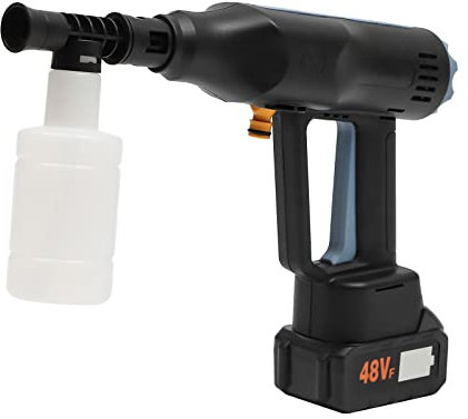 Hochdruckreiniger, Wasserbesen 50bar Druck Durchfluss 13.5L/min 380W/48V Akku-Hochdruckreiniger für die Gartenbewässerung, landwirtschaftliche Bewässerung