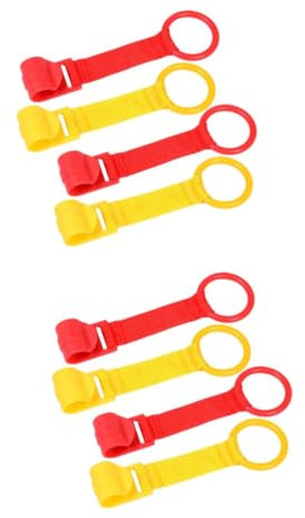 TOYANDONA 8 STK Laufgitter-handzugring Krippenhaken Babypullover Kleinkinder -Pull-up-Ringe Handhaben Doxcot Einziehbar Babybett Ziehen, Um Spielzeug Zu Stehen Gehhilfe Für Stoff