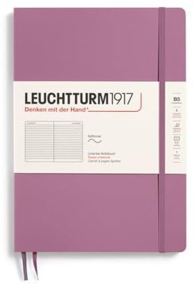 LEUCHTTURM1917 372365 Notizbuch Composition (B5), Softcover Schreibbuch, 123 nummerierte Seiten, Dusty Rose, liniert