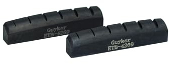 Guyker Lot de 2 écrous en os pré-fendus pour guitare électrique de style Les Paul à 6 cordes 42 mm x 6 mm x 9 mm (2 pièces), 42 mm x 6 mm x 9 mm