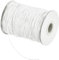 QUARKZMAN Corda Cerata 1.2mm Corda in Poliestere Cerato 175 Yard Filo Cerato per la Realizzazione di Braccialetti, Collane, Perline, Gioielli e Artigianato Fai da Te (Bianco)