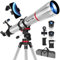 Gaterda Telescope, 90mm Aperture 900mm Refractor Telescope for Adults High Powered, Astronomical Telescopes for Adults Astronomy Beginners with Professional Eyepieces, Tripod, Phone Adapter&Carry Bag