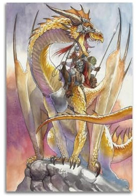 YDJKTRJKJK Laurana Dragonlance Poster, dekoratives Gemälde, Leinwand, Wandposter und Kunstdruck, moderne Familienschlafzimmer-Dekoration, Poster, 60 x 90 cm