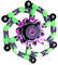 Fingertip Spin Top, Robot Fidget Spinner Spielzeug für Kinder Erwachsene, DIY Transformable Spinner Spielzeug Stress Relief Spinner Toy für Children Adults, Creative Finger Spinner(F)