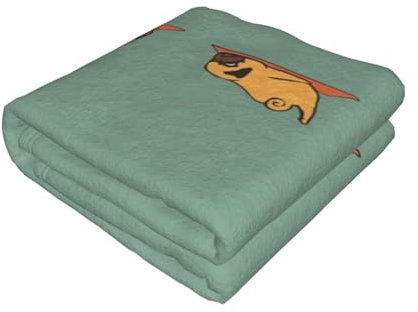 ESNAIUVCD Yoga-Mops-Druck, weich, gemütlich, Fleece, warm, Flanell-Bettwäsche, gemütlich, leicht, warm, für alle Jahreszeiten, 101,6 x 76,2 cm, 127 x 101,6 cm, 152,4 x 127 cm, 203,2 x 152,4 cm