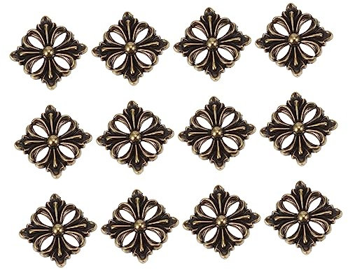 HOMSFOU 12Pezzi Piastra Decorativa Vintage Zinco Anticata per Eventi e Decorazioni Casa e Ufficio
