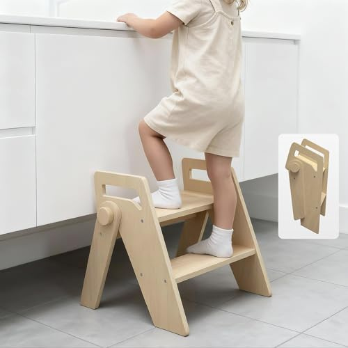 LOHASOK Toddler Kids Child Step Stool, Wooden