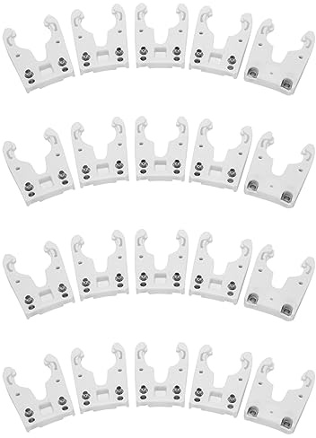 PPcdfre 20PCS/Lot ISO30 Tool Holder Clamp Iron+ABS Flame Proof Rubber Claw