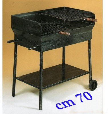 Barbecue in Ferro A Legna CM 70
