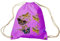 Fan-O-Menal Textilien Trend-Bag Turnbeutel Sporttasche Rucksack mit Print -Schmetterlinge - TB65322 Farbe lila