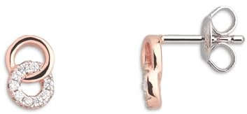 Xenox XS3738RN Ohrstecker Happy Hour Zirkonia Kreisform Rosé